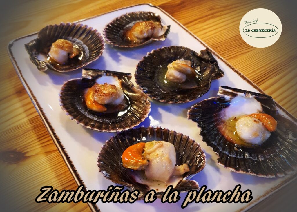 Plato y ambiente de La Cerveceria Badajoz