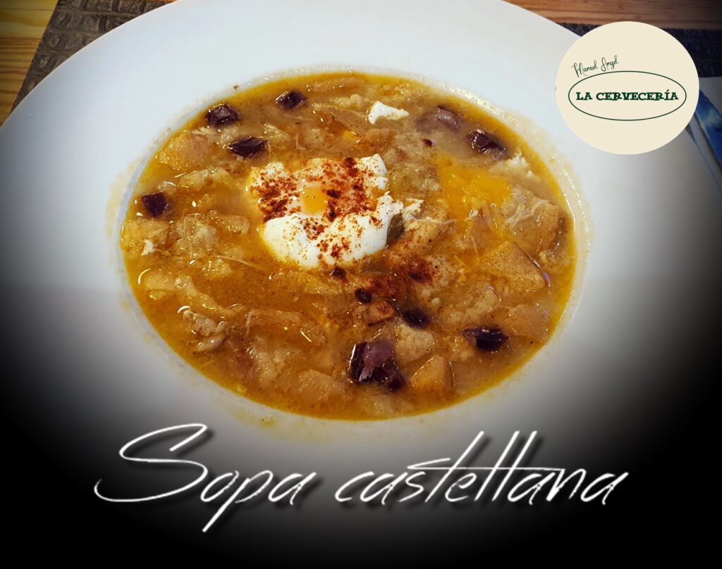 Plato y ambiente de La Cerveceria Badajoz